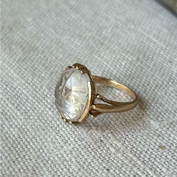 Antique/Vintage 10k Scarab Beetle Ring - Picture 5 of 8